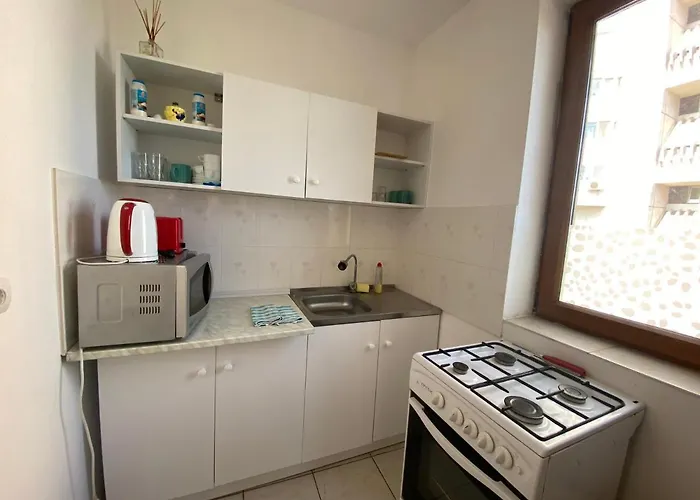 Apartment Garsoniere Victor Seaview Aer Conditionat- Bucatarie-primim Carduri Vacanta-pet Friendly La 3 Minute De Plaja Reyna-zoom Constanta